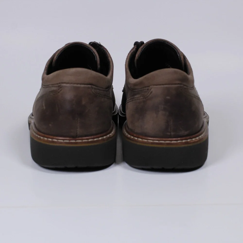 ECCO Ian Men's Brown Oiled Nubuck Leather Oxford Derby Size 40 / 6.5US / 6UK